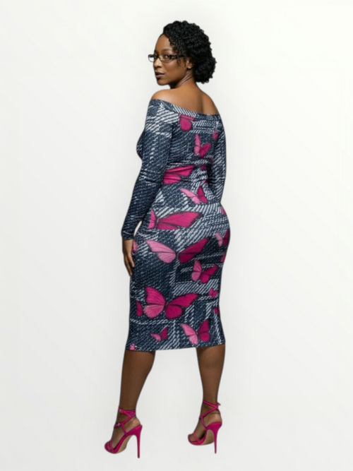 Butterfly Baddie Bodycon Midi