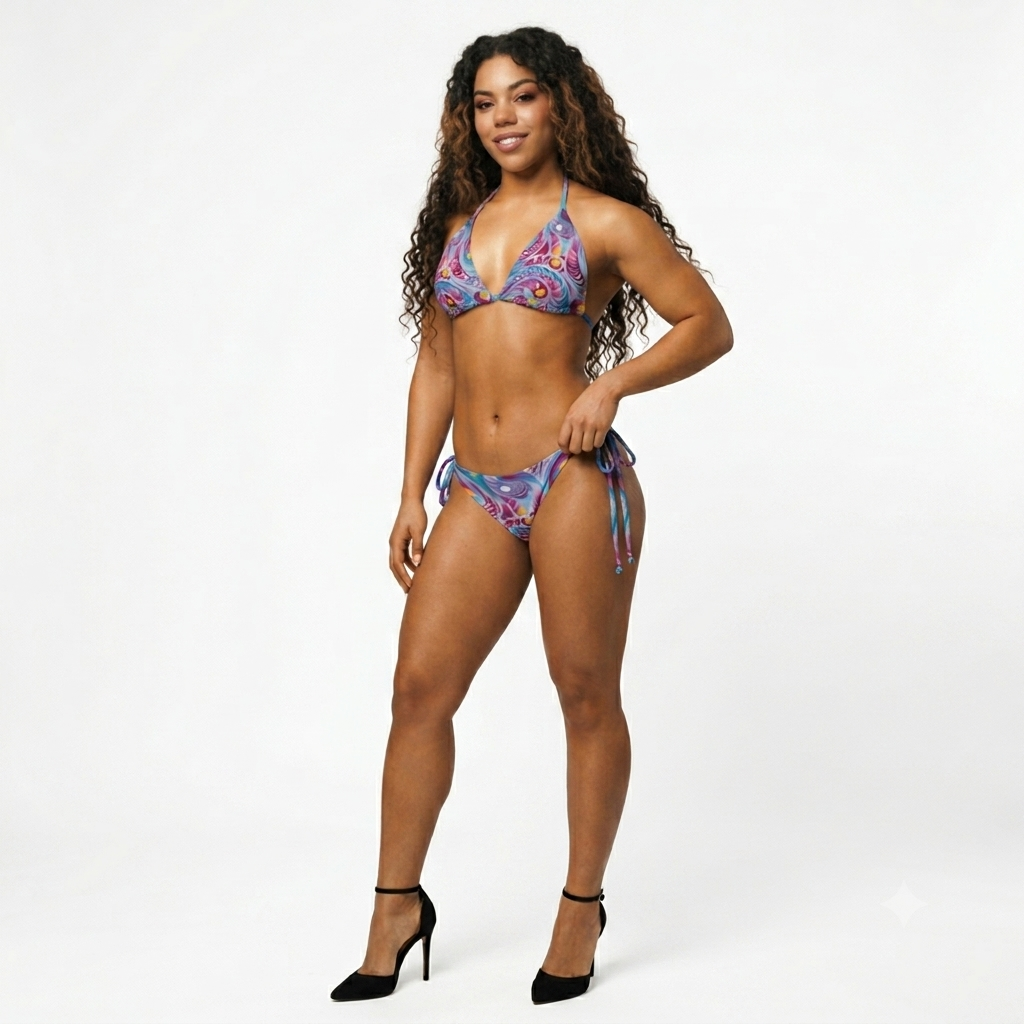 Marble Bliss Two-Piece Women's Bikini