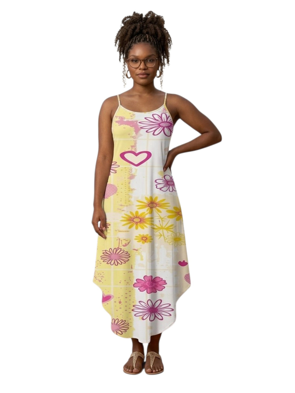 Womens Sleeveless Acid Sunshine Slip Maxi